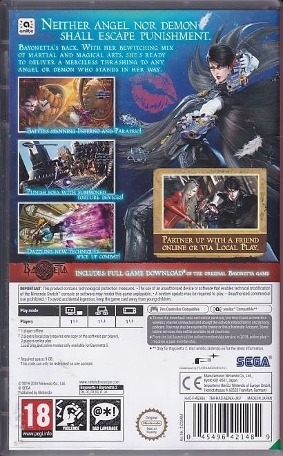 Bayonetta + Bayonetta 2 - Nintendo Switch Spil (A Grade) (Genbrug)